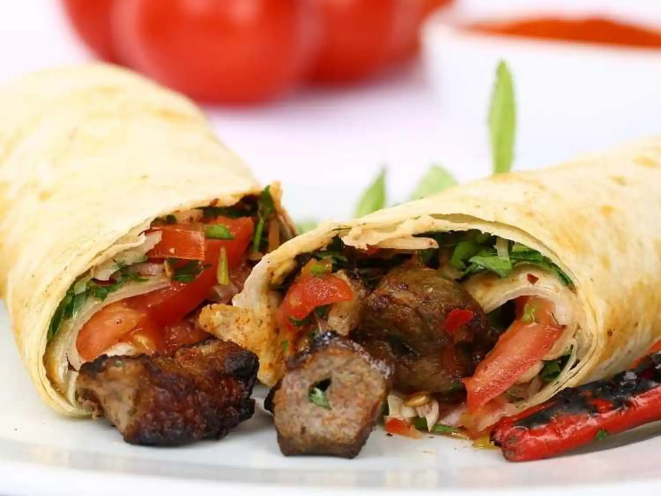 Beef Skewer Sandwich